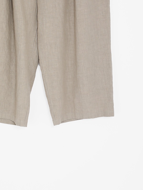 water linen tuck pants