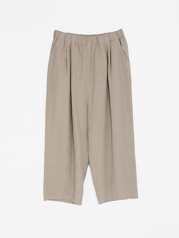 water linen tuck pants