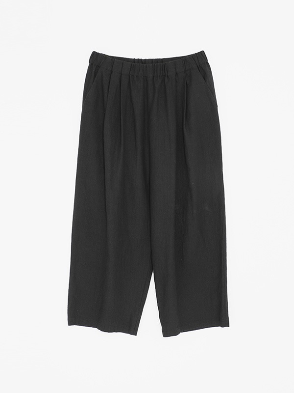 water linen tuck pants