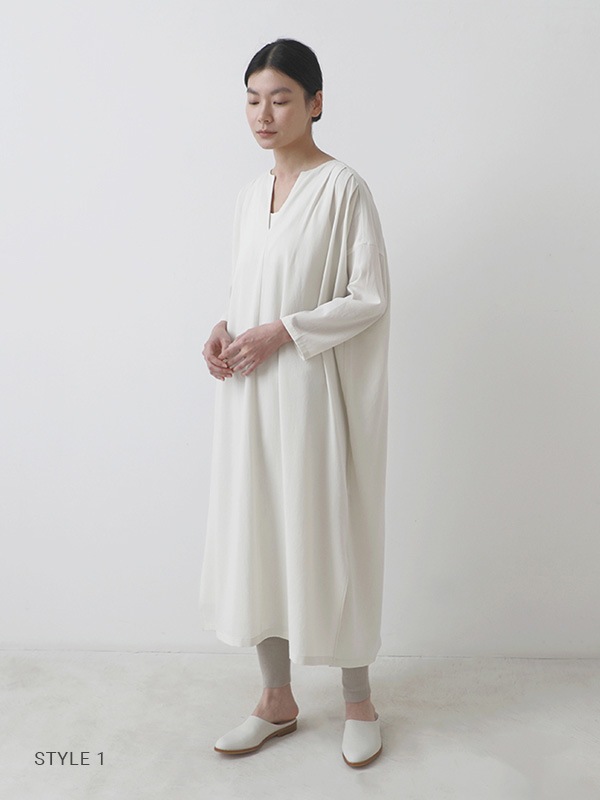 evam eva｜tuck one-piece｜ladies 