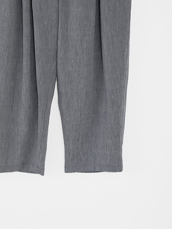linen washi tuck wide pants
