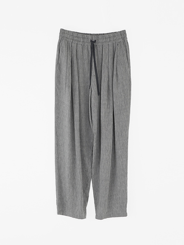 linen washi tuck wide pants