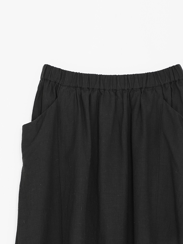 water linen skirt