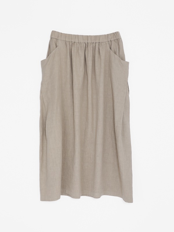 water linen skirt