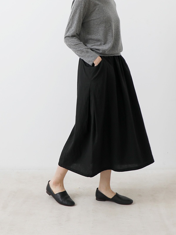 evam eva｜water linen skirt｜ladies',bottoms