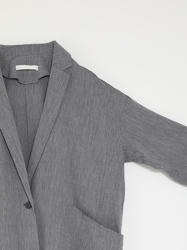 linen washi long jacket