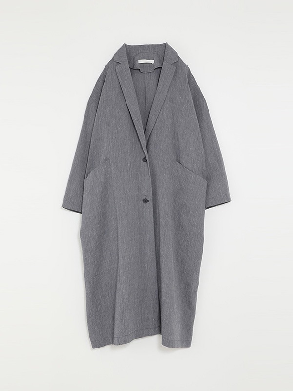 ★美品★evam eva★コート★リネン100%★ evam eva｜linen washi long jacket｜ladies',outer