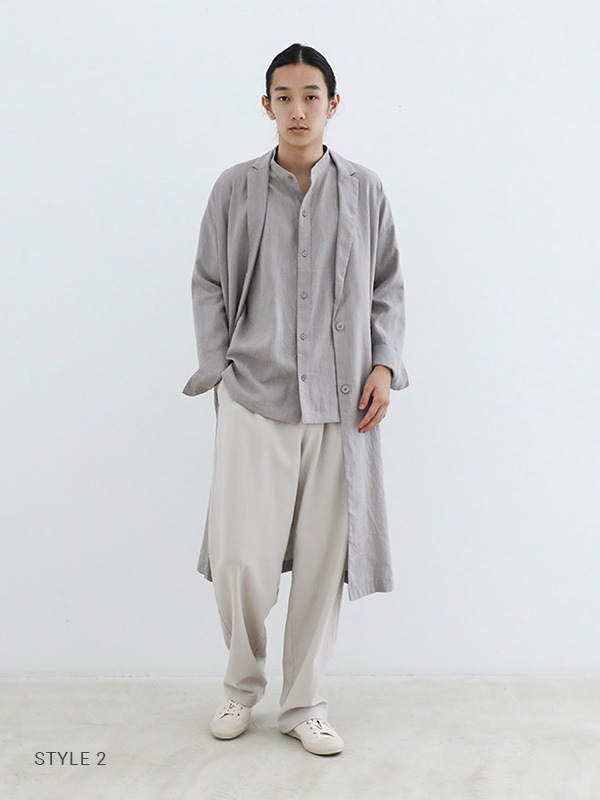 evam eva｜linen washi long jacket｜ladies',outer