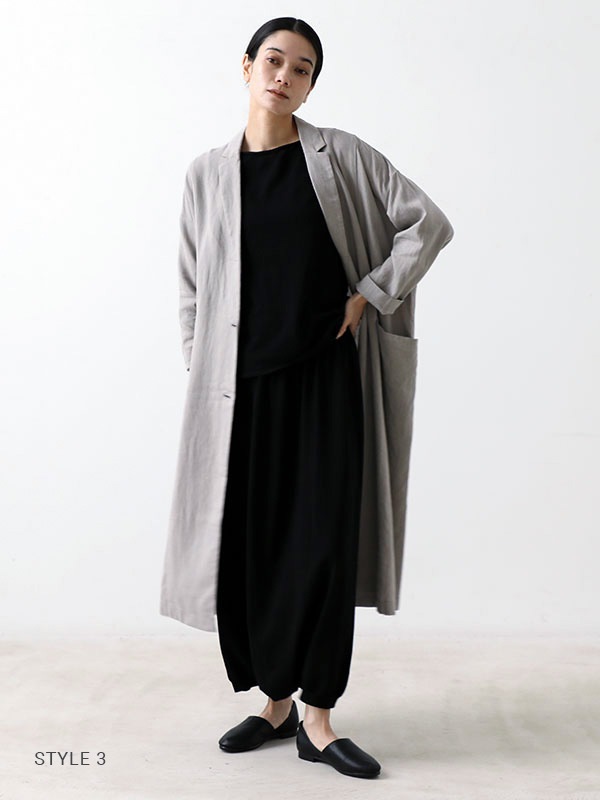 evam eva｜linen washi long jacket｜ladies',outer