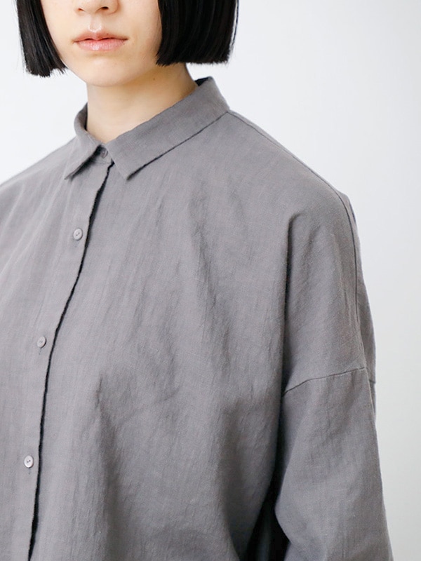 evam eva｜water linen shirt｜ladies',tops