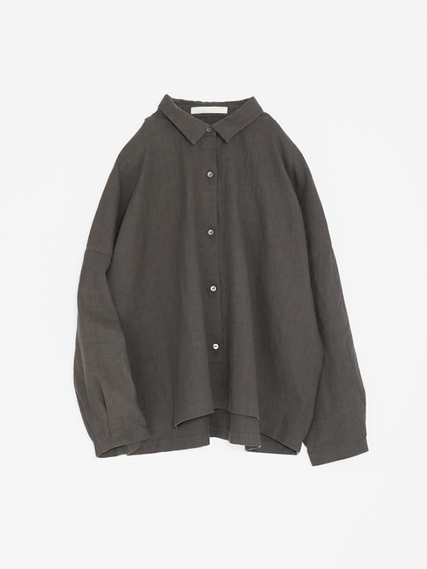 evam eva ウォーターリネンシャツ E251T098 evam eva｜water linen shirt｜ladies',tops