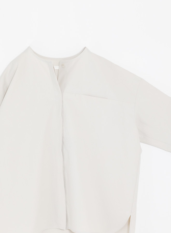 evam eva｜cotton no collar shirt｜ladies',tops