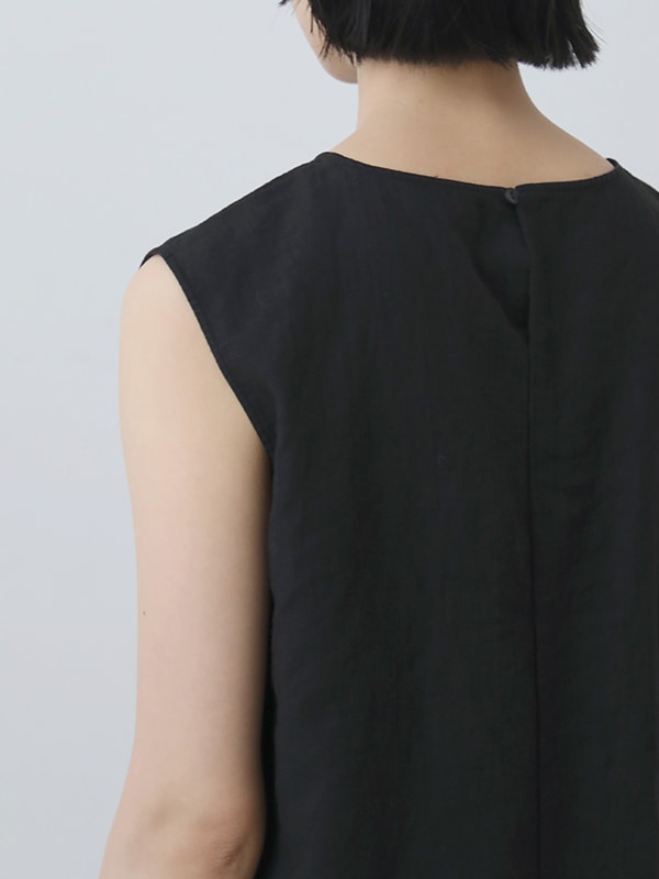 evam eva｜water linen sleeveless｜ladies',tops