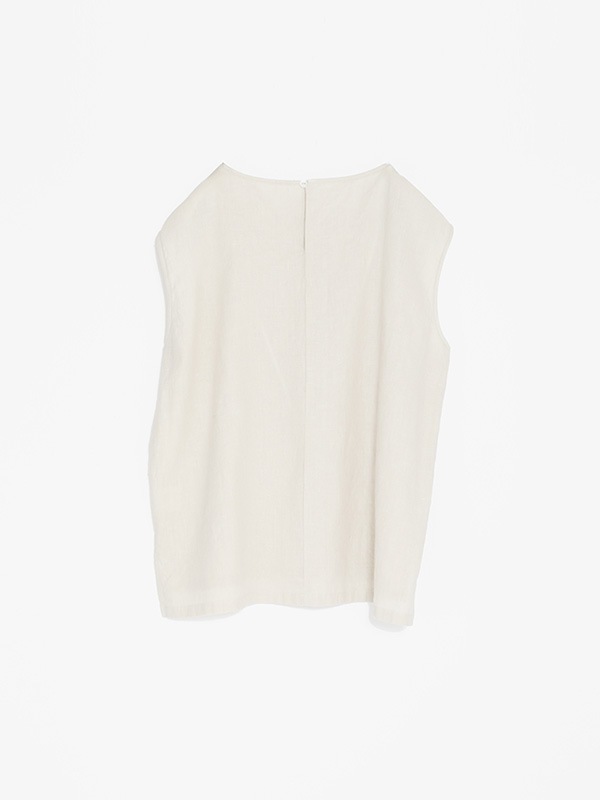 evam eva｜water linen sleeveless｜ladies',tops