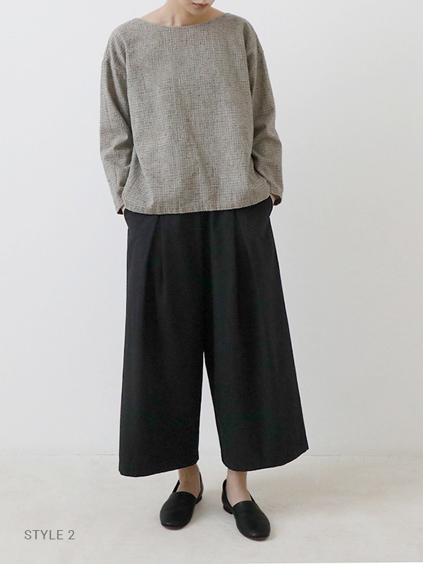 evam eva 今季！新品未使用！完売！コットンキュロットパンツ　sage M evam eva｜cotton culotte pants｜ladies',bottoms