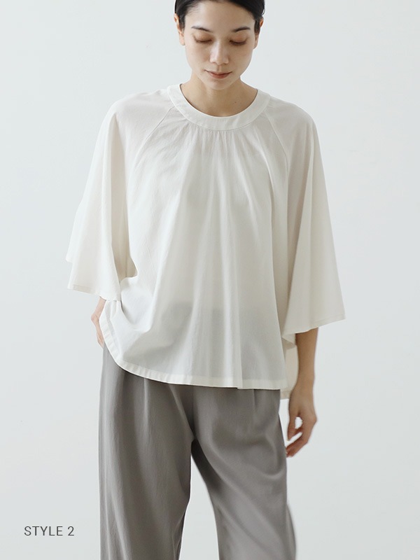 cotton flare pullover