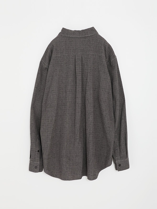 evam eva｜cotton linen check shirt [men's]｜men's