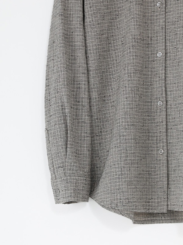 evam eva｜cotton linen check shirt｜すべての商品