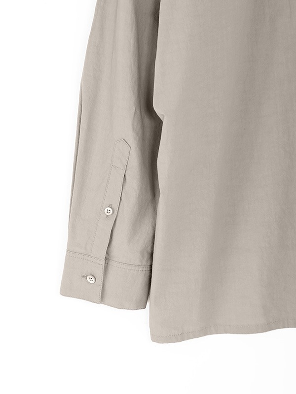 cotton no collar shirt [men's]