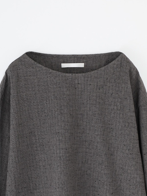 evam eva｜cotton linen check pullover｜すべての商品