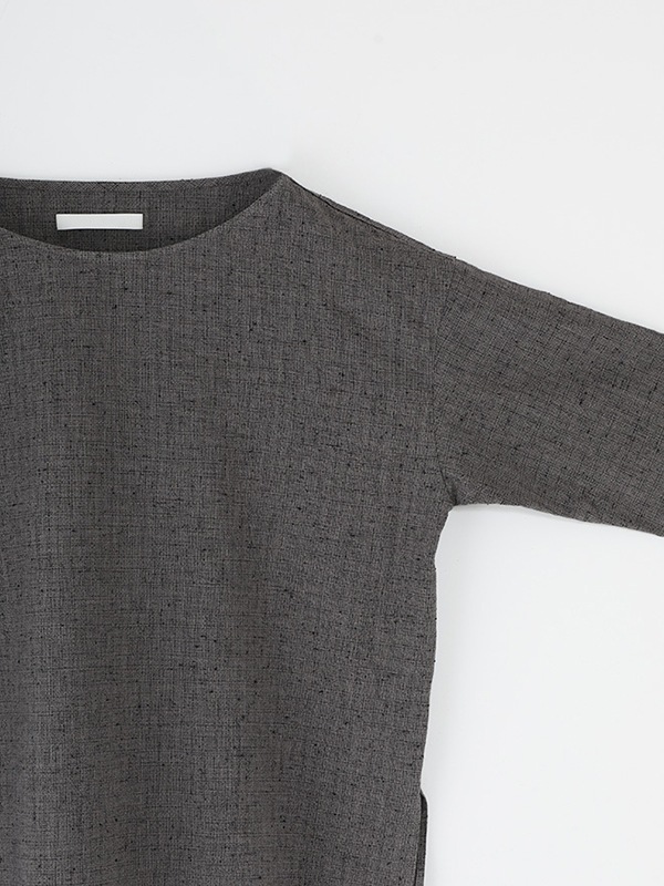 evam eva｜cotton linen check pullover｜すべての商品