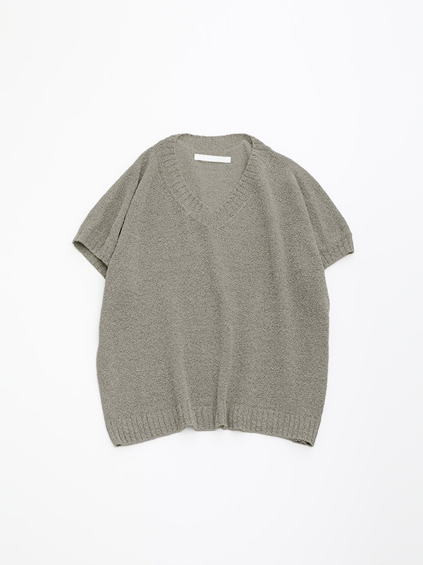 evam eva ヘンプ100%半袖ニット evam eva ヘンプ100%半袖ニット