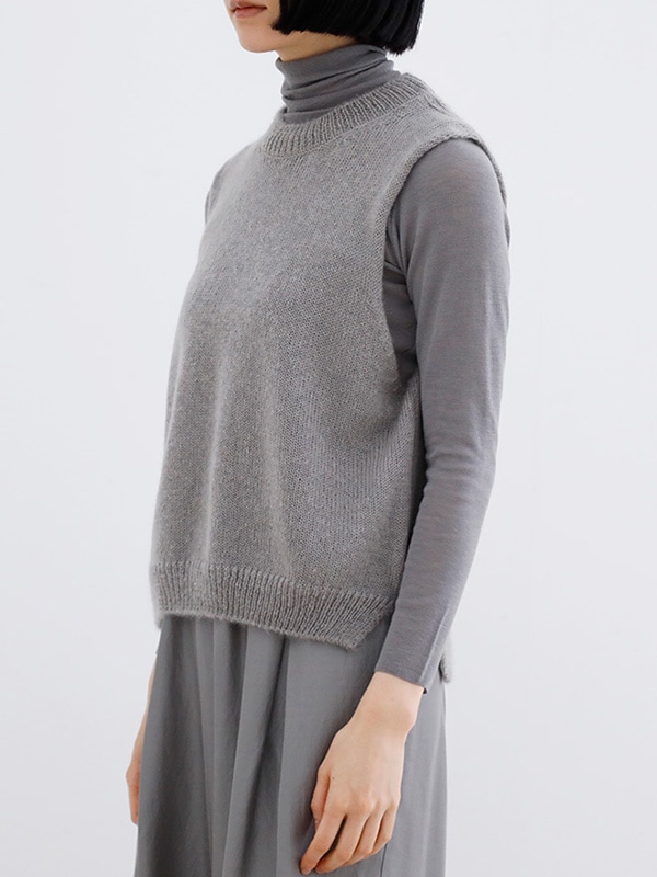 mohair silk vest