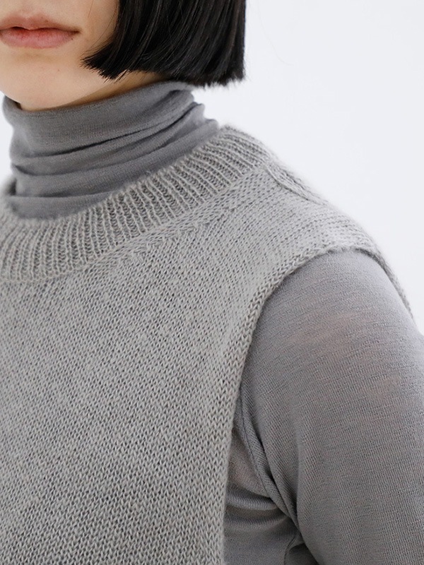 mohair silk vest