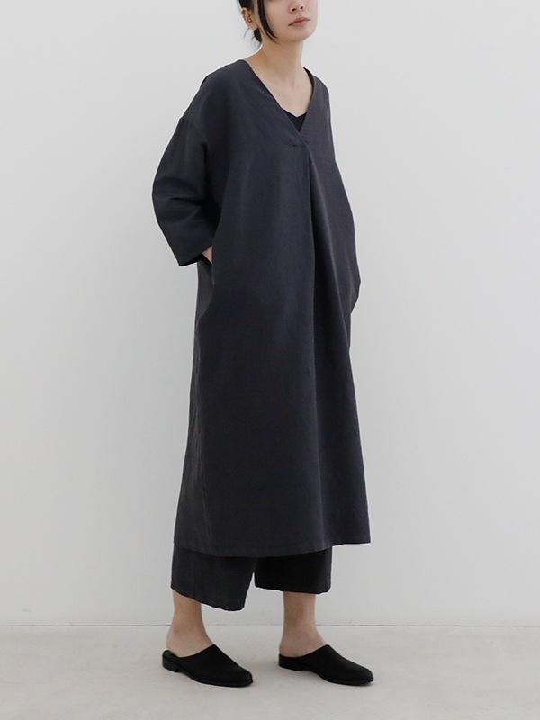 evam eva｜linen silk one-piece｜ladies',one-piece