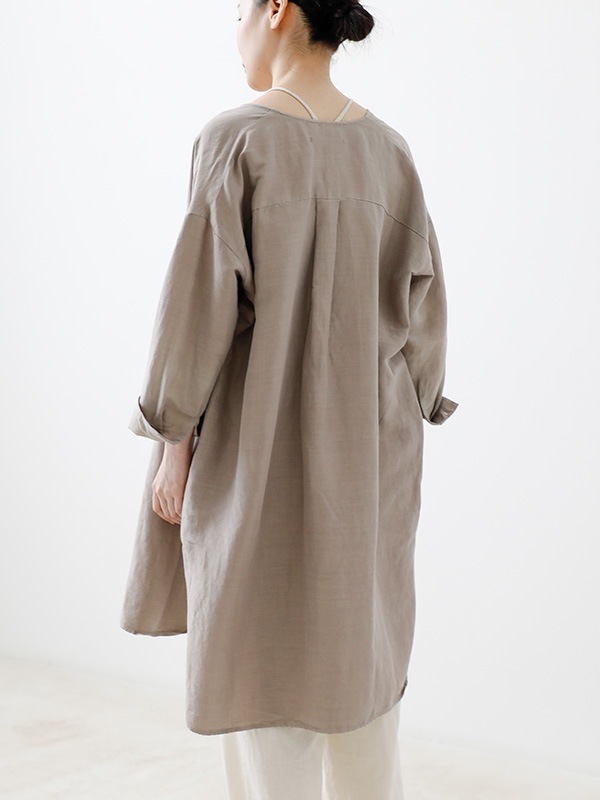evam eva｜linen silk tunic｜ladies',one-piece