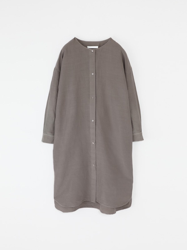 evam eva　シルク混　ニットソー　長袖　カットソー　ダークグレー　F evam eva エヴァムエヴァ リネンシルクプルオーバー linen silk