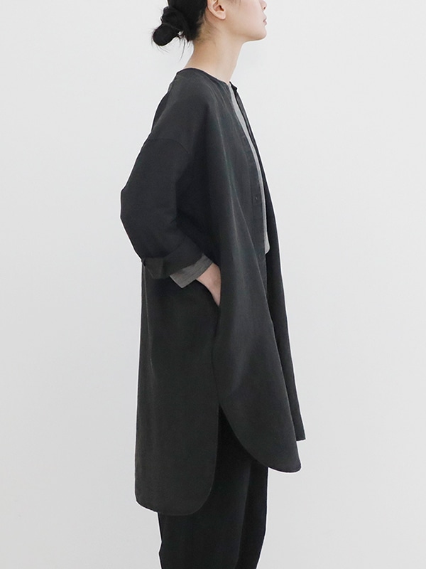✨希少✨evam eva シルク混 vネック 7分袖 ワンピース チュニック F ✨希少✨evam eva シルク混 vネック 7分袖 ワンピース
