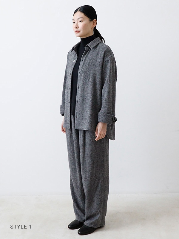 evam eva｜wool wide pants｜ladies',bottoms