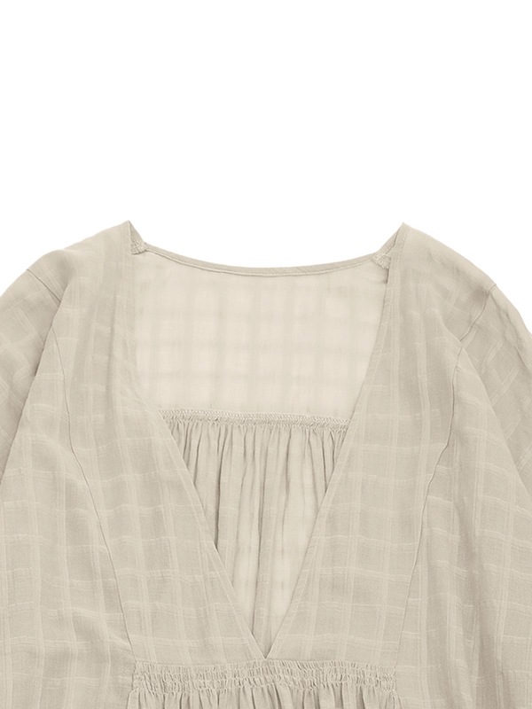 トップス evam eva shadow check gathered poncho evam eva｜shadow check gathered poncho｜ladies',tops