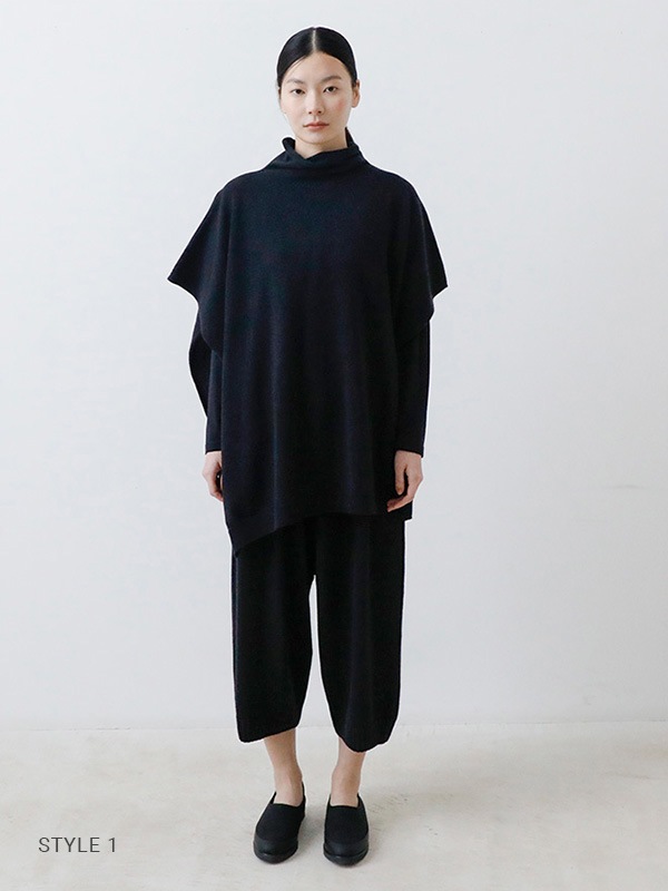 evam eva｜wool poncho｜ladies',tops