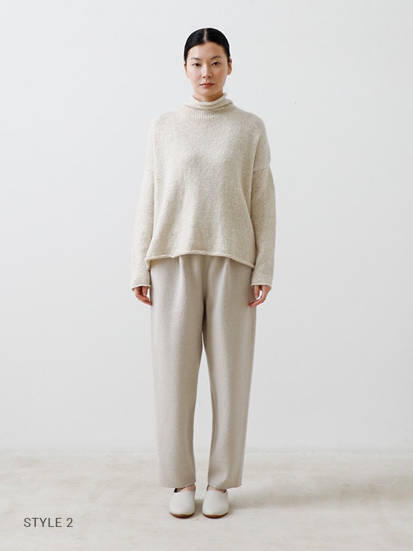 evam eva｜low gauge turtleneck｜ladies',tops