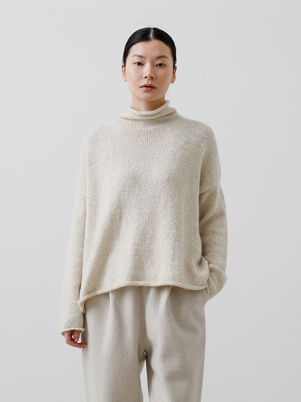 evam eva｜low gauge turtleneck｜ladies',tops