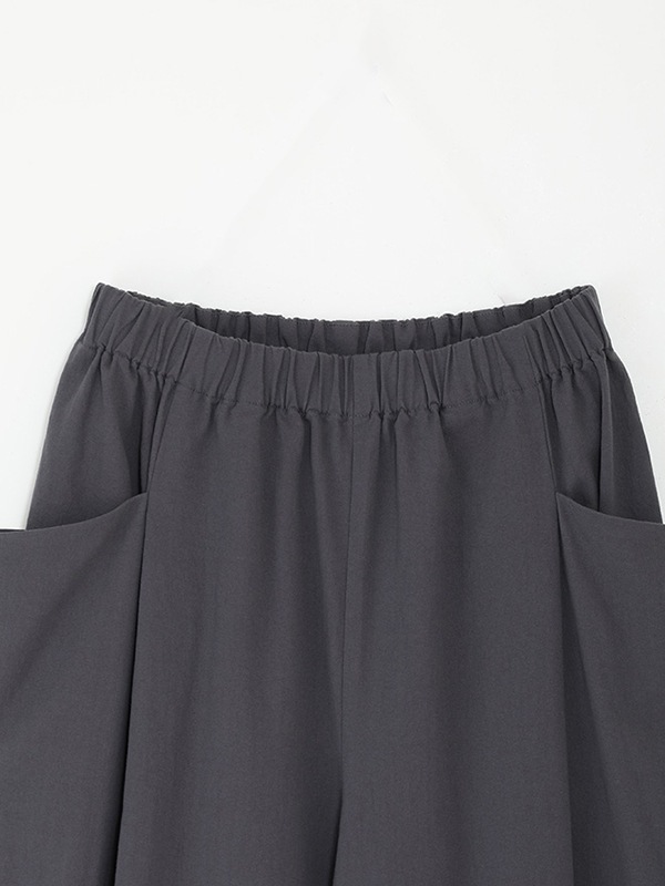evam eva エヴァムエヴァ コットンキュロットパンツ cotton