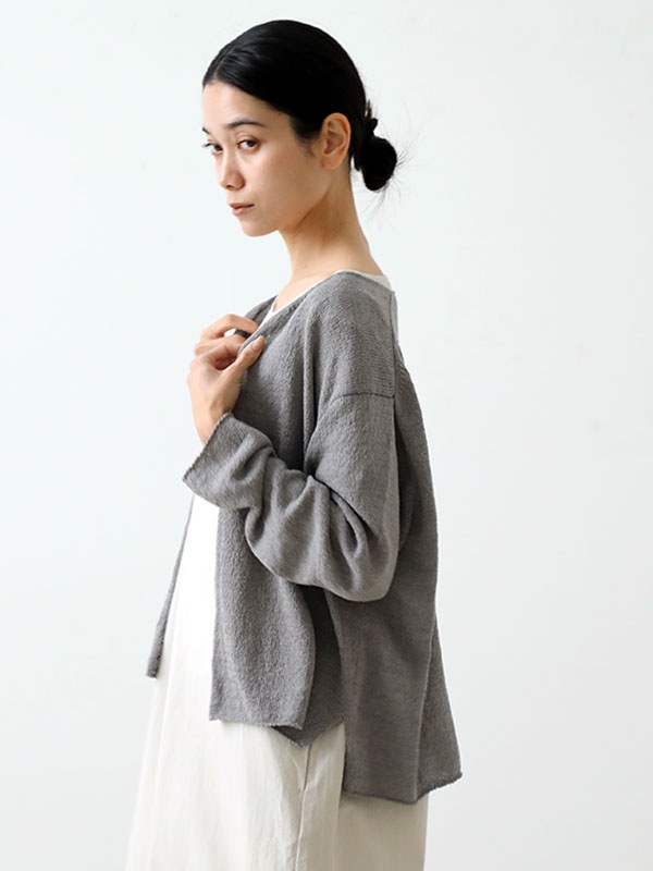 evam eva｜cotton linen cardigan｜ladies',tops