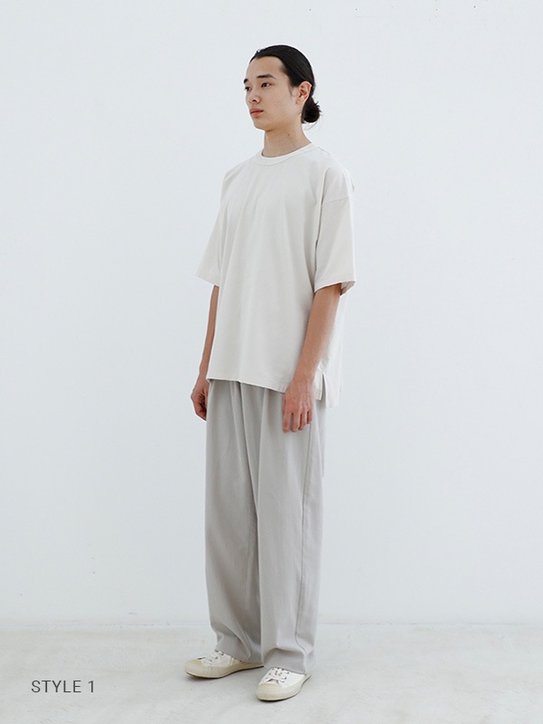 evam eva｜cotton half sleeve pullover [men's]｜men's