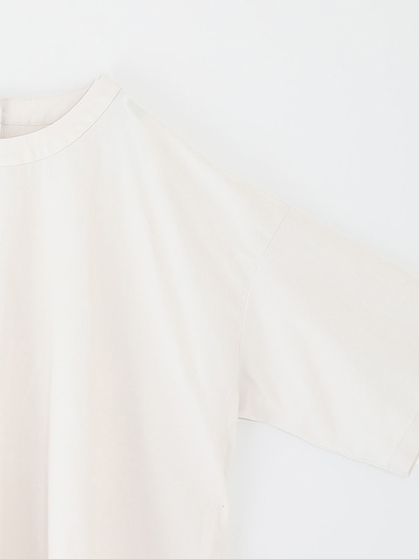 evam eva コットンハーフスリーブ　プルオーバー　アンティークホワイト evam eva｜cotton half sleeve pullover [men's]｜men's