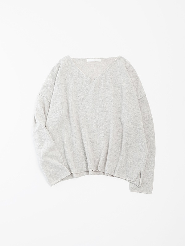 evam eva｜cotton linen pullover｜ladies',tops