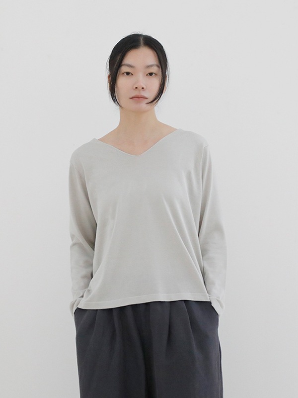 専用です！evam eva クルーネックセーター evam eva｜cotton silk v neck pullover｜ladies',tops