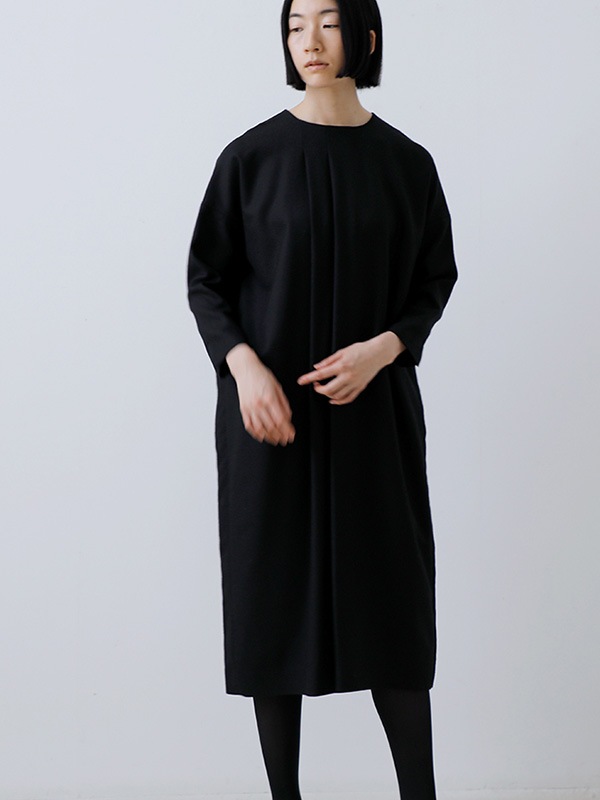 black tuck one-piece