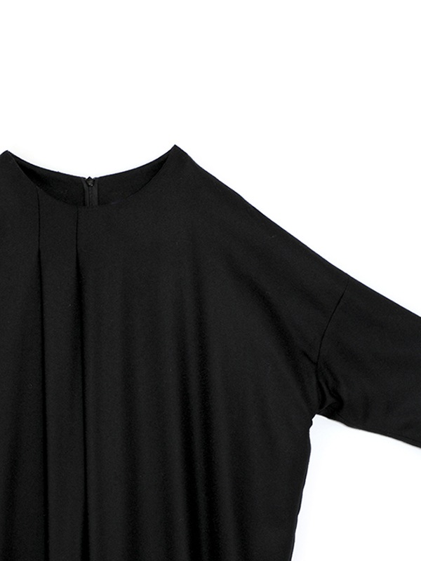 black tuck one-piece