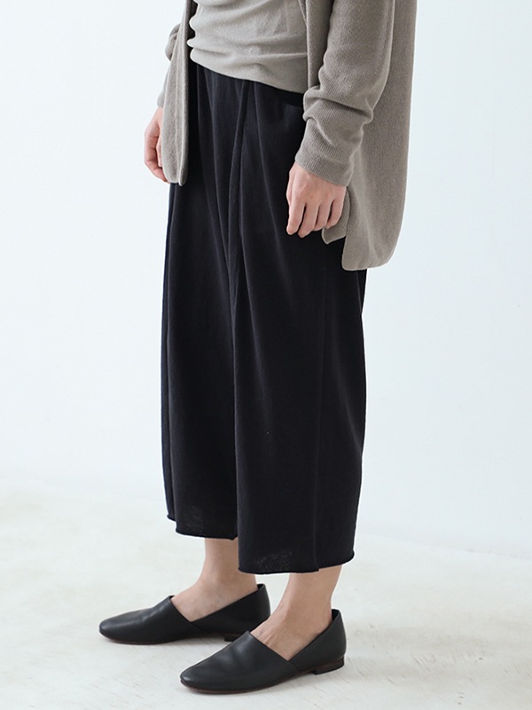evameva コットンシルクナローパンツ　ブラック　サイズ１ evam eva｜cotton pants｜ladies',bottoms