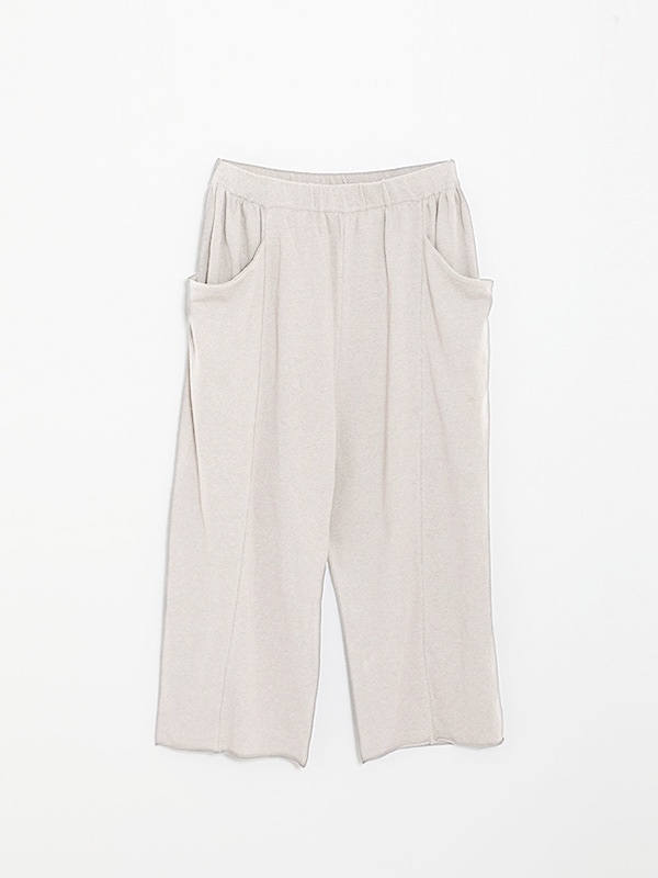 evam eva raising cotton wide pants 1 スミ evam eva｜cotton tuck narrow pants｜ladies',bottoms