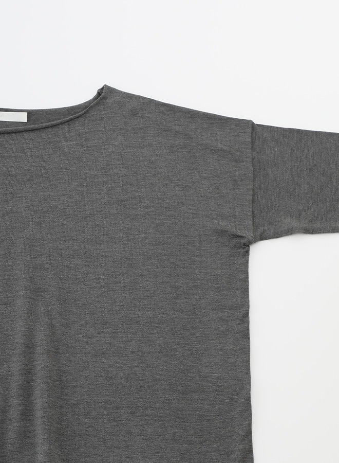 【美品】evam eva グレー ウール ドルマンスリーブ evam eva｜cotton silk pullover｜ladies',tops