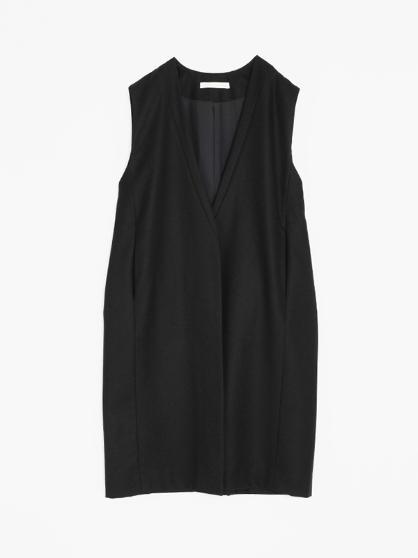black long vest