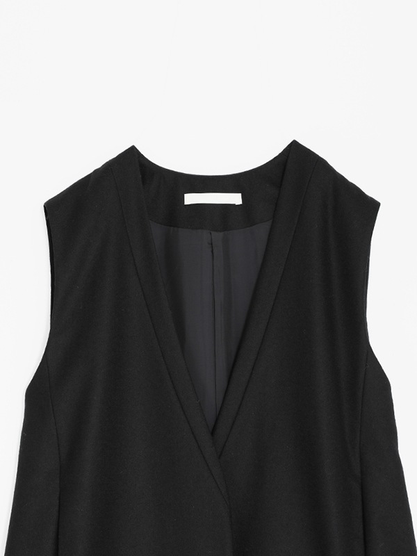 black long vest